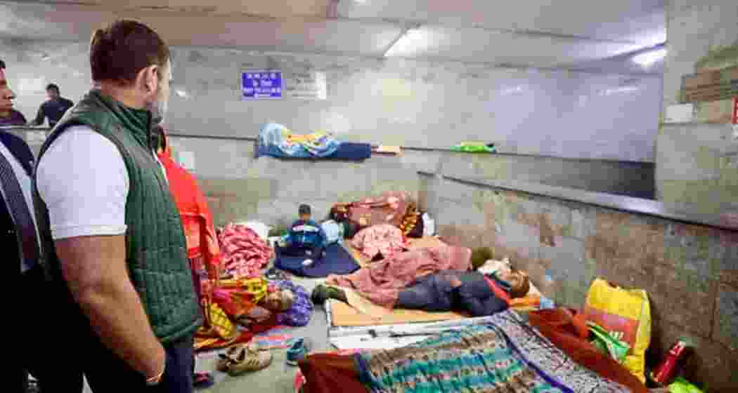 Rahul assesses the dire situation of patients and their families at the leading medical institution in the national capital.