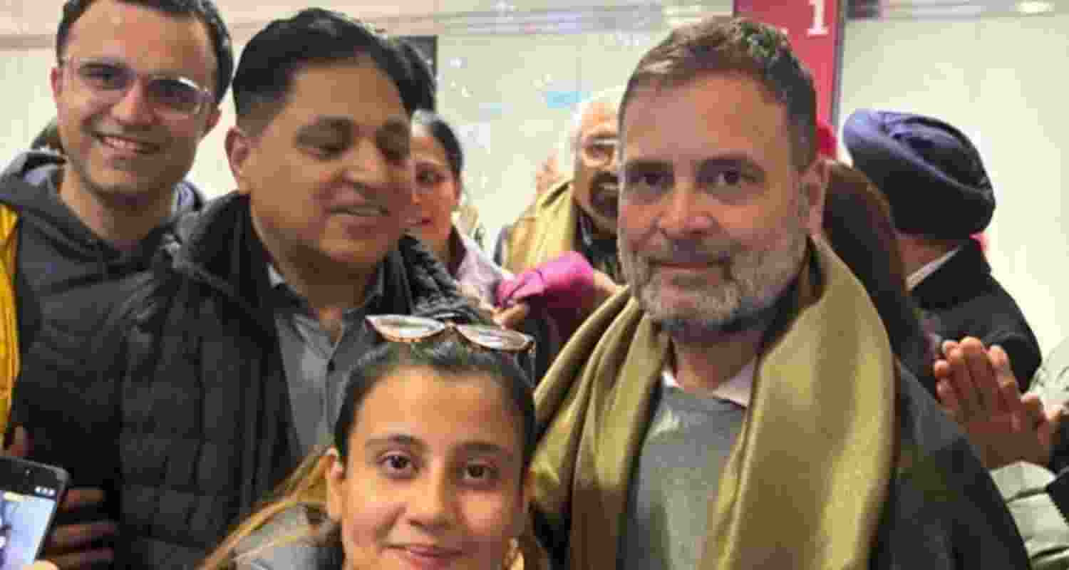Leader of Opposition Rahul Gandhi welcomed at Berlin Airport.