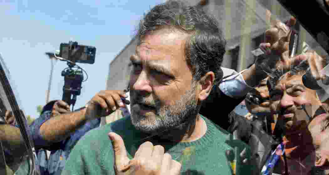 Leader of Opposition in the Lok Sabha Rahul Gandhi during the Budget session of Parliament, in New Delhi on Thursday.