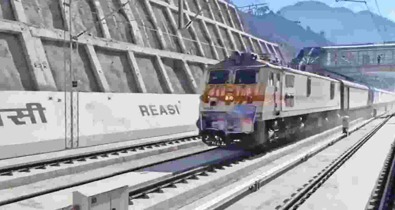 The final speed trials on the Katra-Banihal section of the Udhampur-Srinagar-Baramulla Rail Link (USBRL) project. 