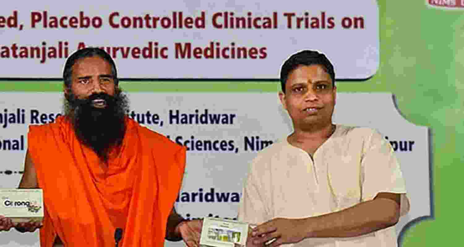 Baba Ramdev and Acharya Balakrishna.