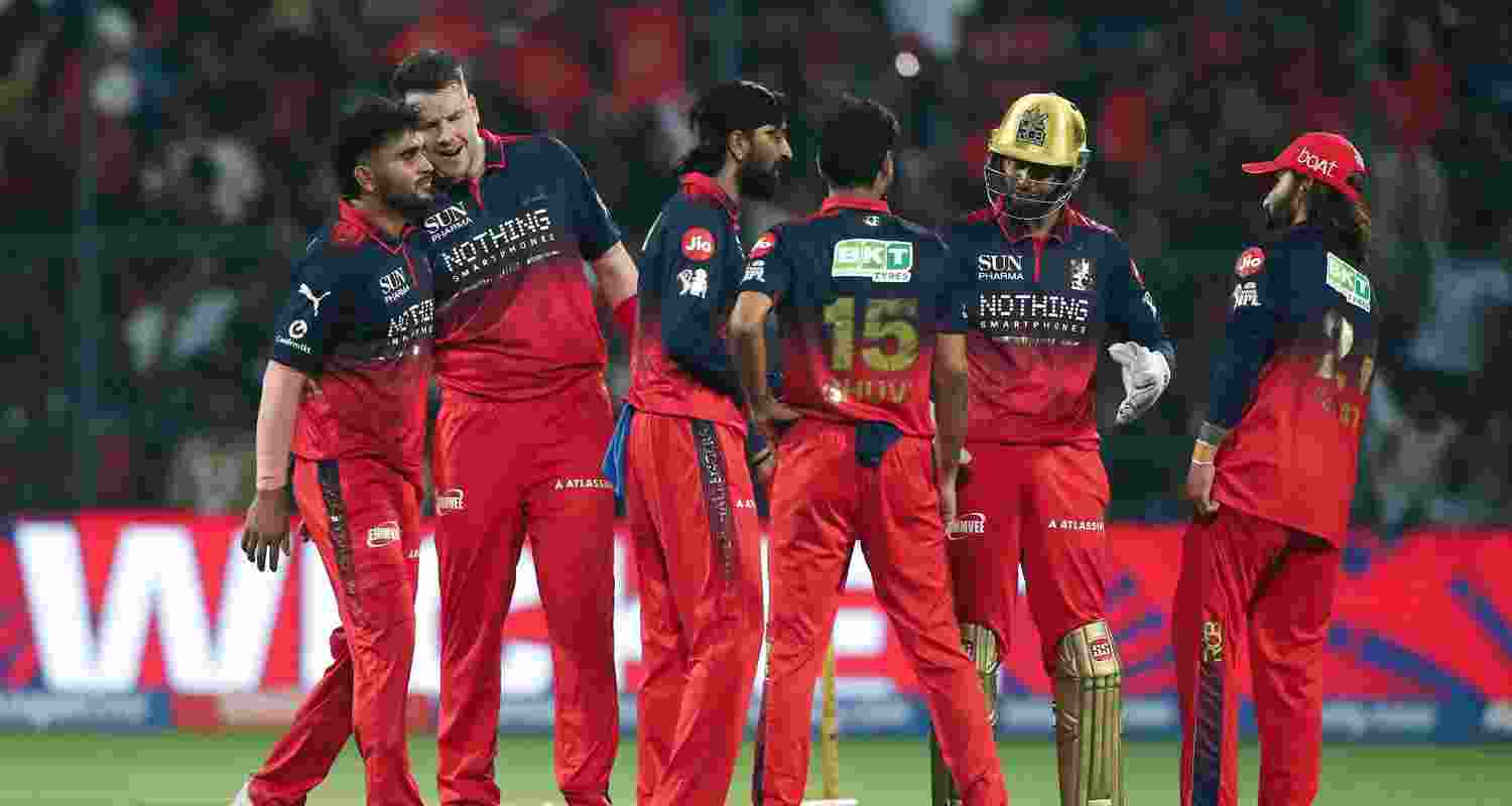 Batting first, RCB posted a commanding 250 runs in their allotted 20 overs with blistering knocks from Tim David, Captain Rajat Patidar and Devdutt Padikkal.