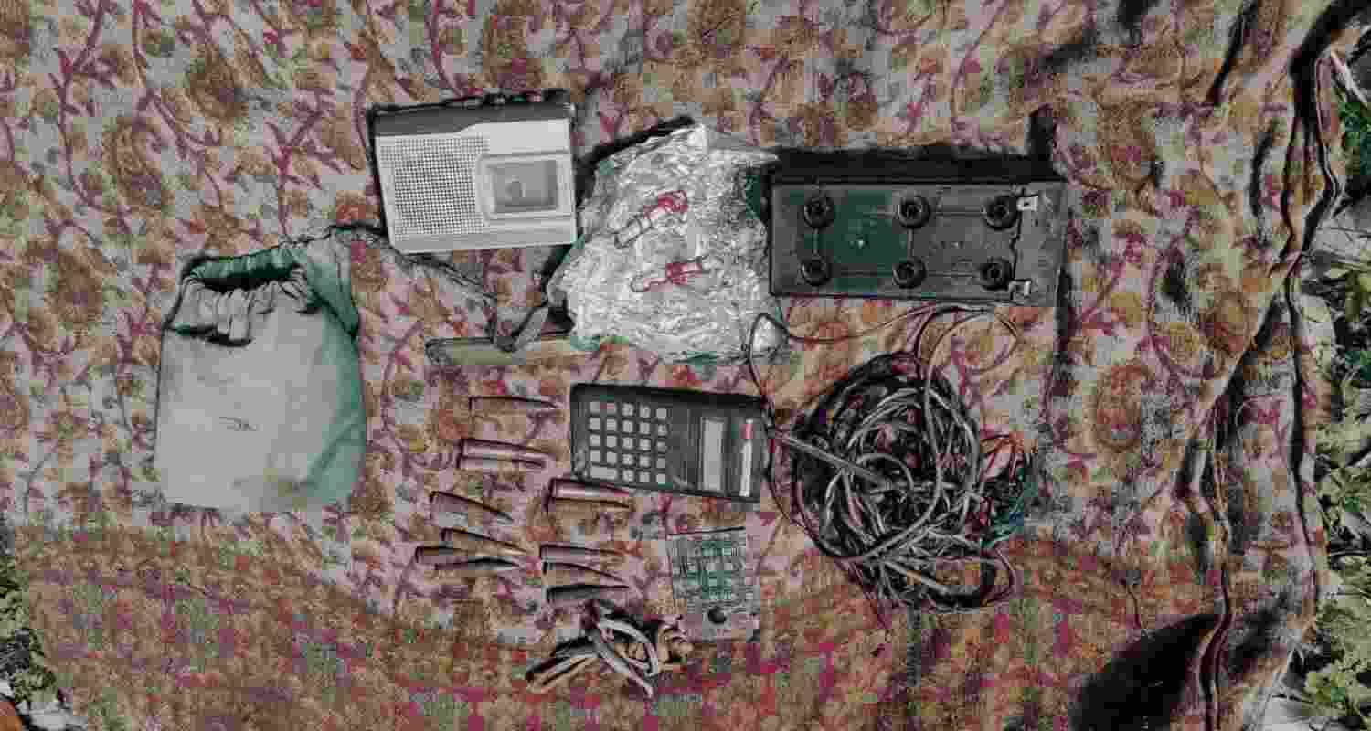  J&K’s: Arms cache recovered from terror hideout in Reasi district