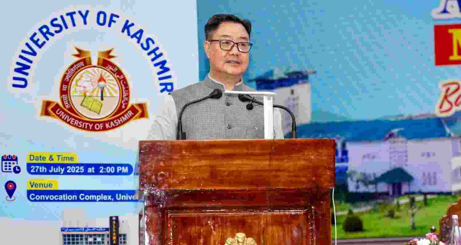 India incomplete without a strong J&K: Union Min Rijiju