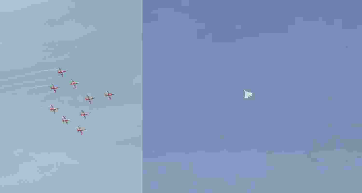 India, Russia air power dominates Dubai skyline