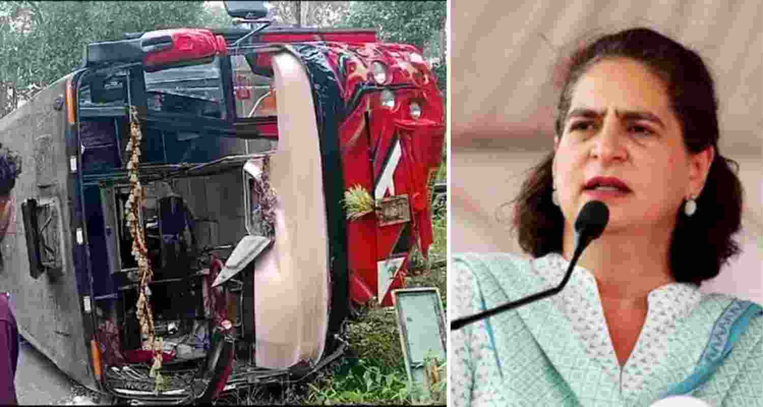 Sabarimala pilgrims injured as bus overturns in Wayanad
