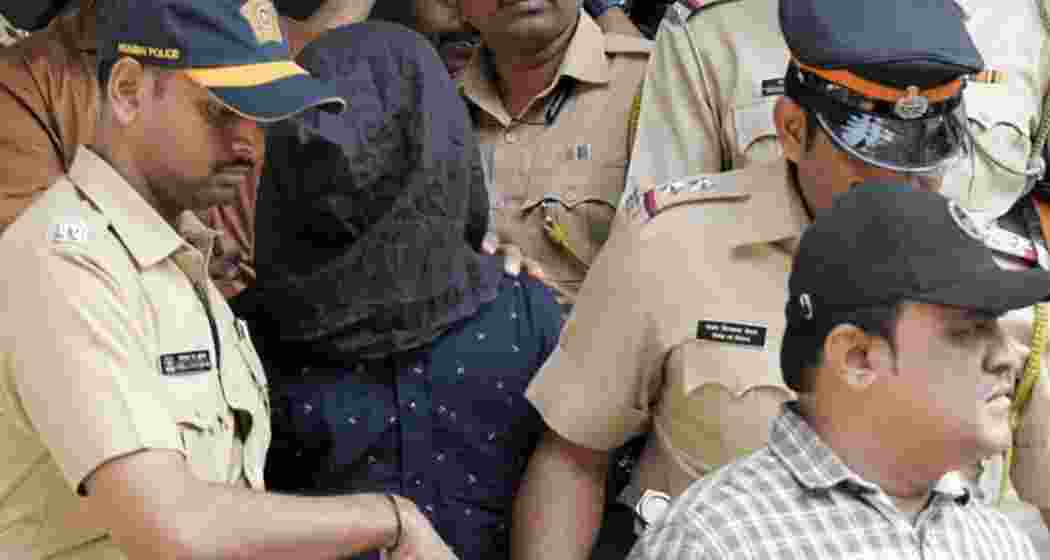 Mohammad Shariful Islam Shehzad, the arrested accused in the Saif Ali Khan attack case, being brought to be produced before the Bandra Court, in Mumbai on Sunday.