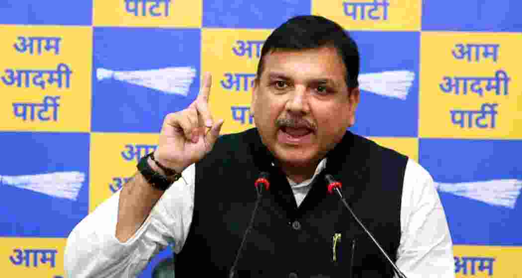 Aam Aadmi Party leader and Rajya Sabha MP Sanjay Singh. (File photo)