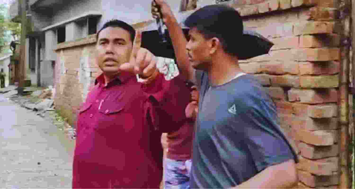 A file photo of ex-TMC leader Shajahan Sheikh.