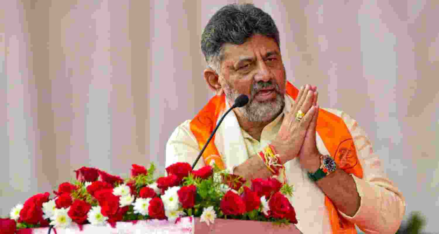 Karnataka Deputy Chief Minister DK Shivakumar - file image.