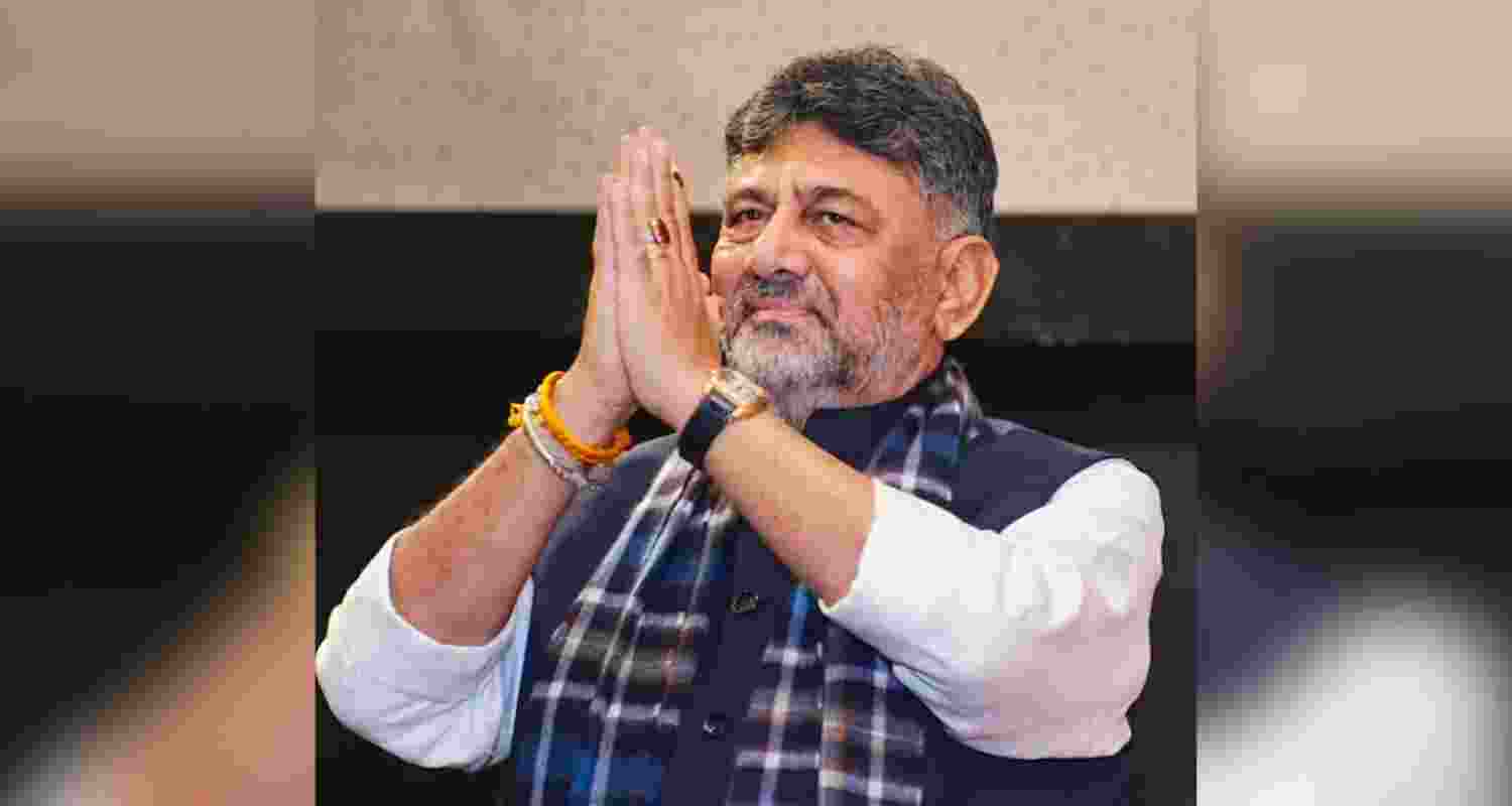 Karnataka Deputy Chief Minister DK Shivakumar - file image.