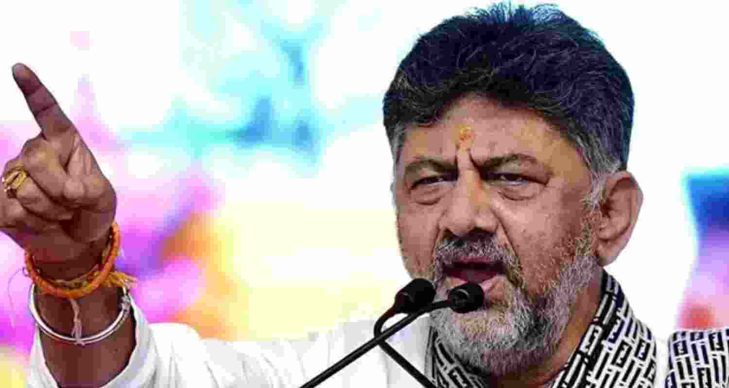 Karnataka Deputy Chief Minister DK Shivakumar - file image.