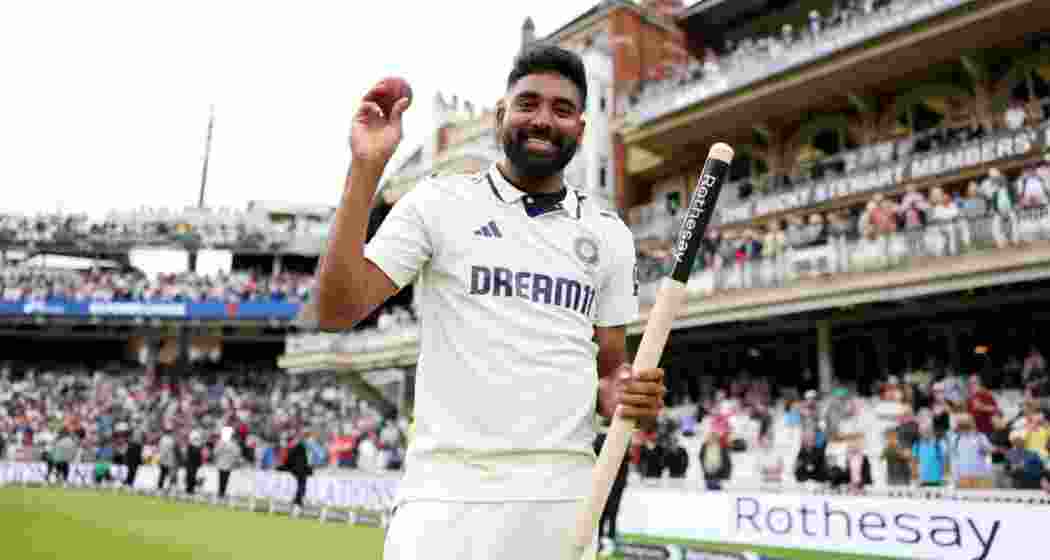 Siraj celebrates after India levelled the Rothesay Test Series 2–2 against England earlier this year, delivering a fiery spell that turned the decider into a memorable contest.