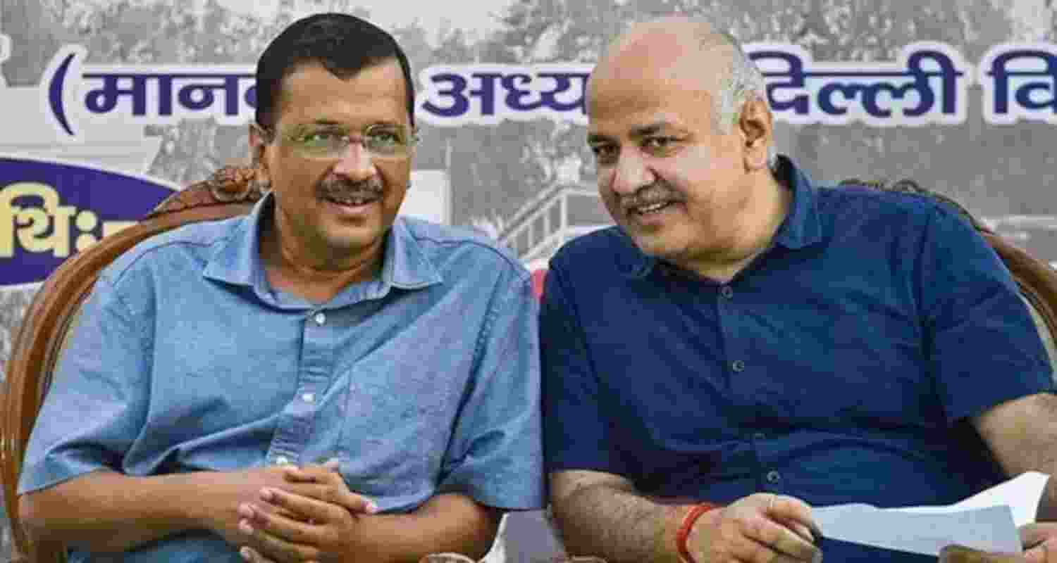Erstwhile Chief Minister Arvind Kejriwal and his former deputy, Manish Sisodia.