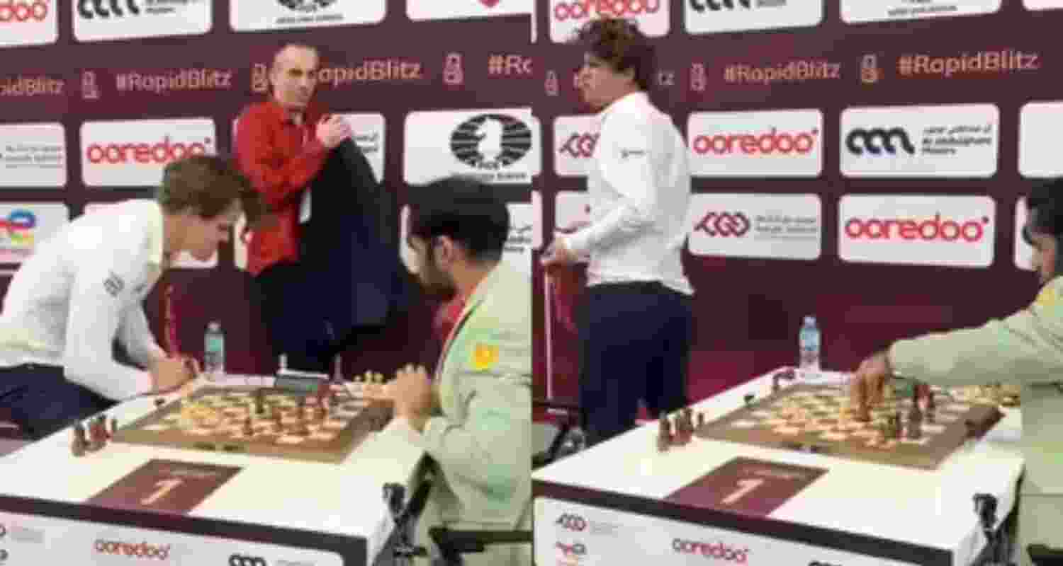 Magnus Carlsen slammed his fist on the table, but Arjun Erigaisi remained unruffled by the drama.