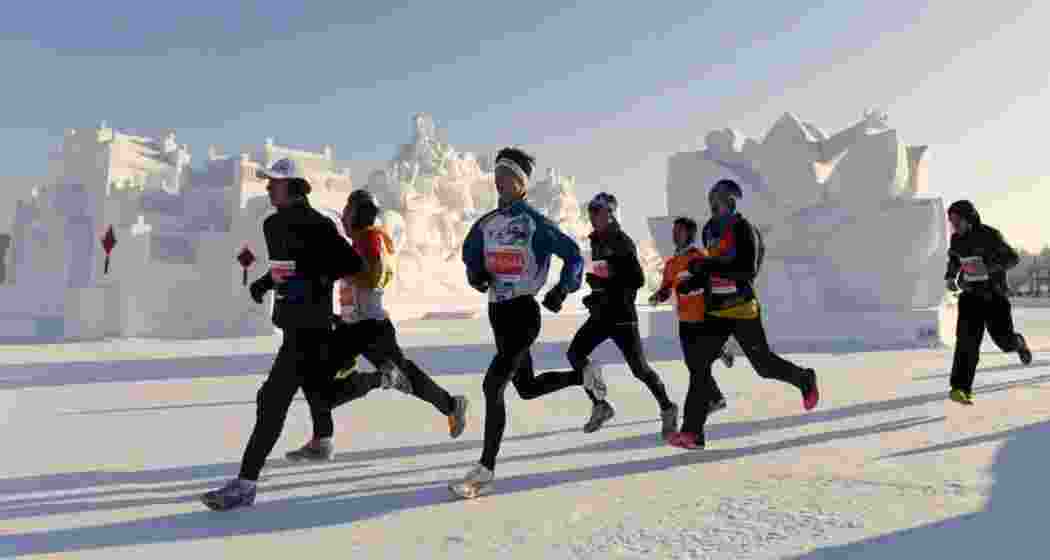 The Lahaul Snow Marathon, the world’s highest, began in Himachal’s Sissu Valley on Sunday. Representative image.