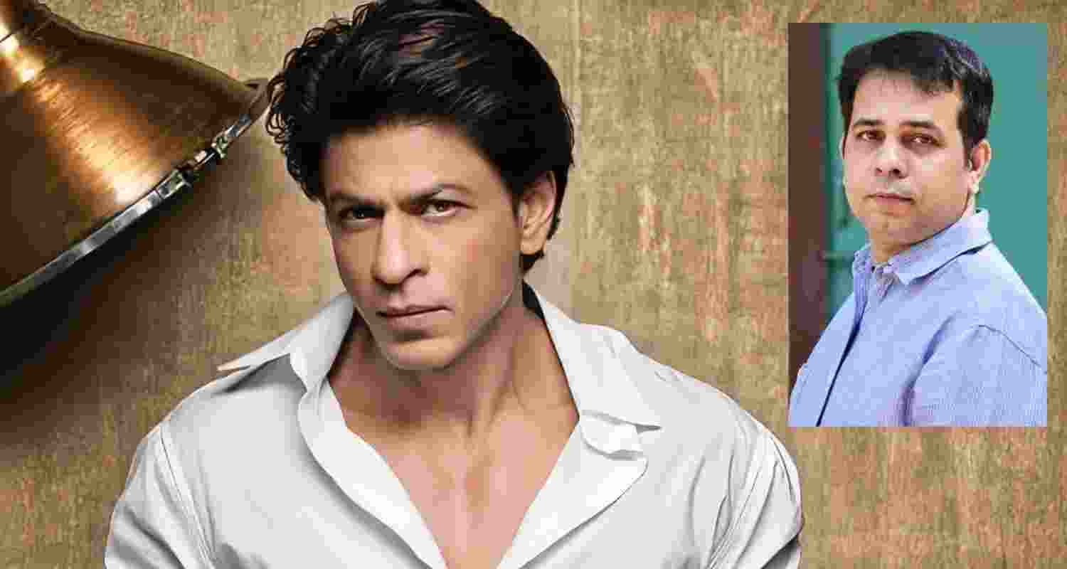 Bollywood actor Shah Rukh Khan and Chittaranjan Tripathy, Director of the National School of Drama (inset). File photos.