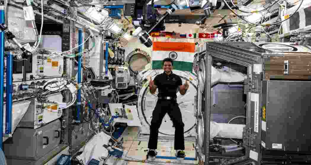 Subhanshu Shukla during his stay aboard the ISS.