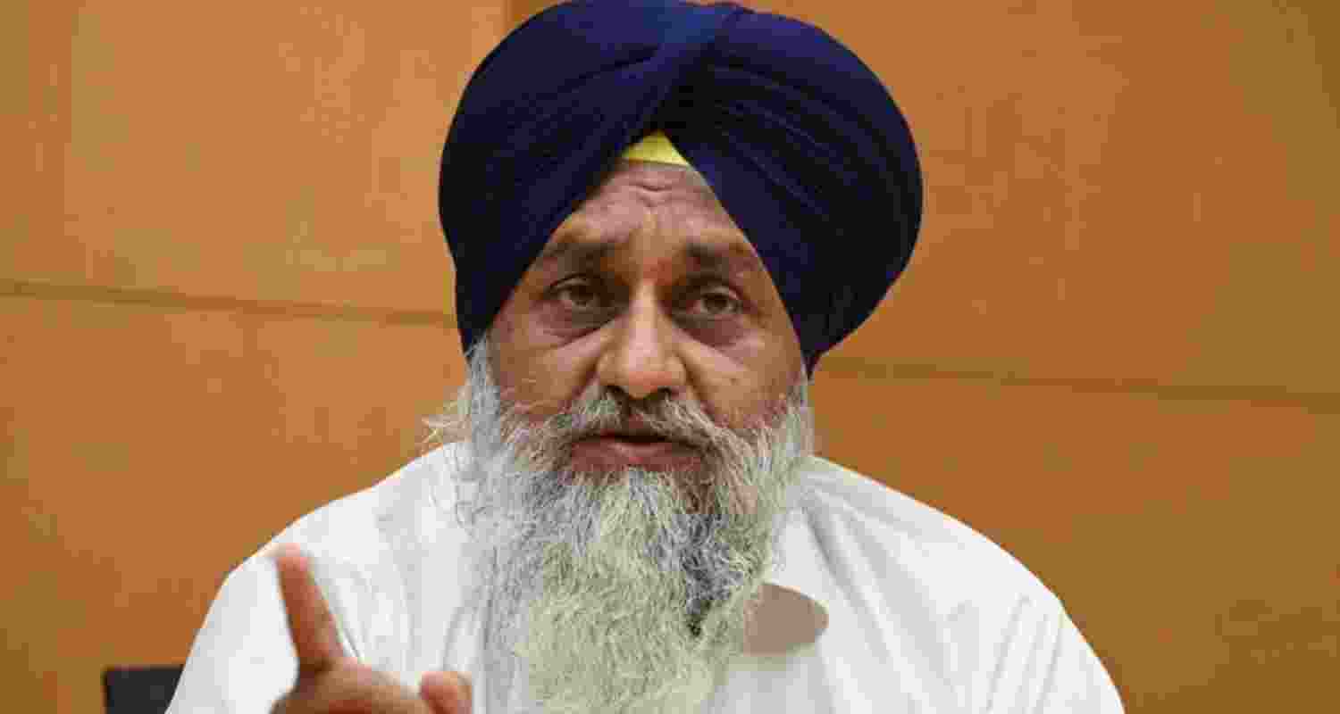 A file photo of Shiromani Akali Dal chief Sukhbir Singh Badal.