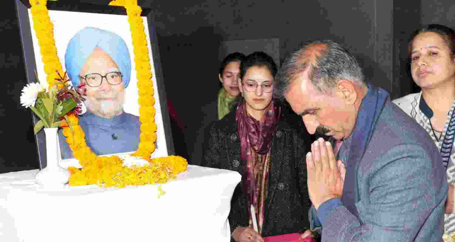 Himachal CM Sukhu announces renaming of HIPA in honour of Manmohan Singh. 