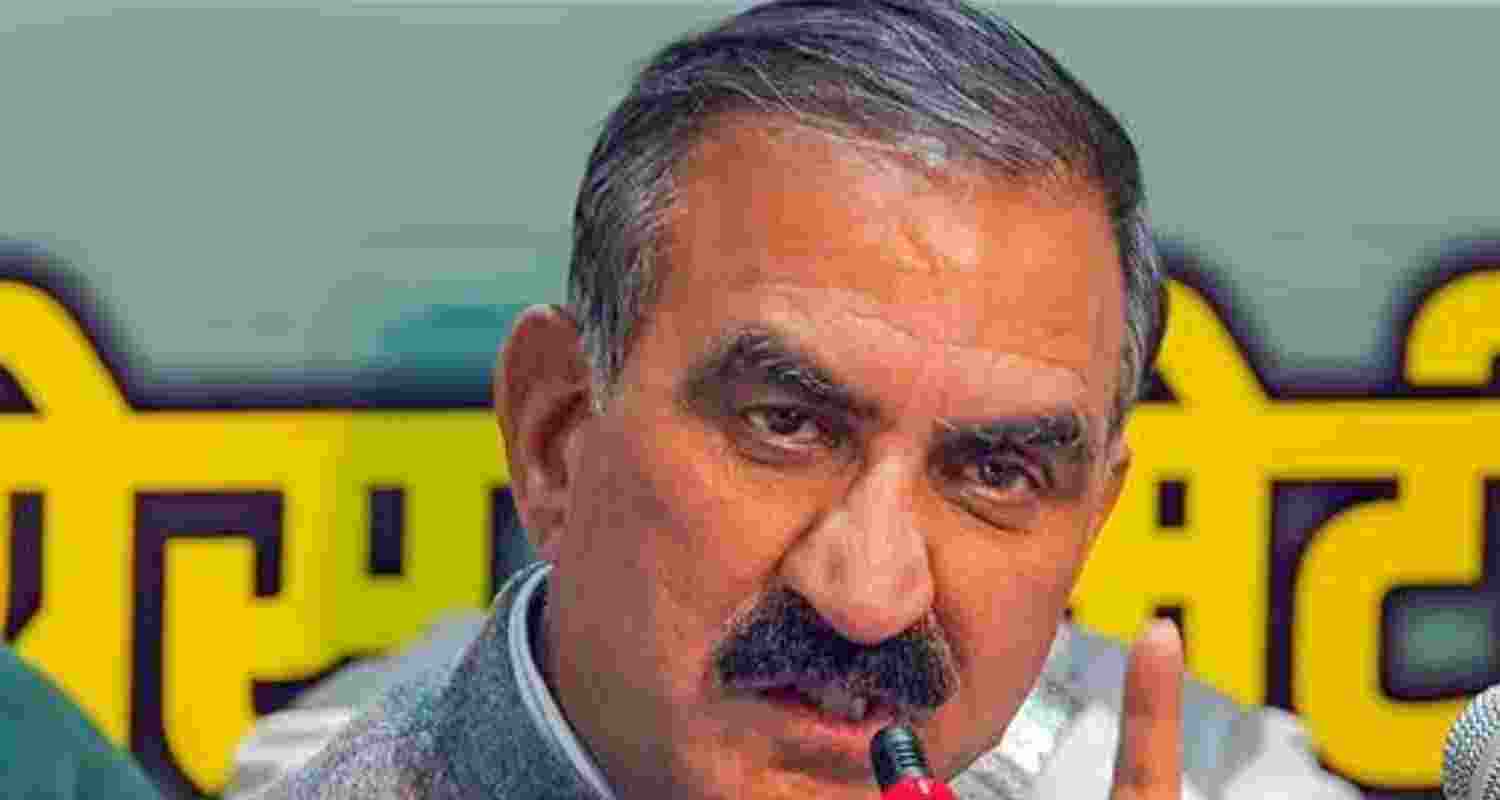 Congress leader and Himachal Pradesh CM Sukhu. 