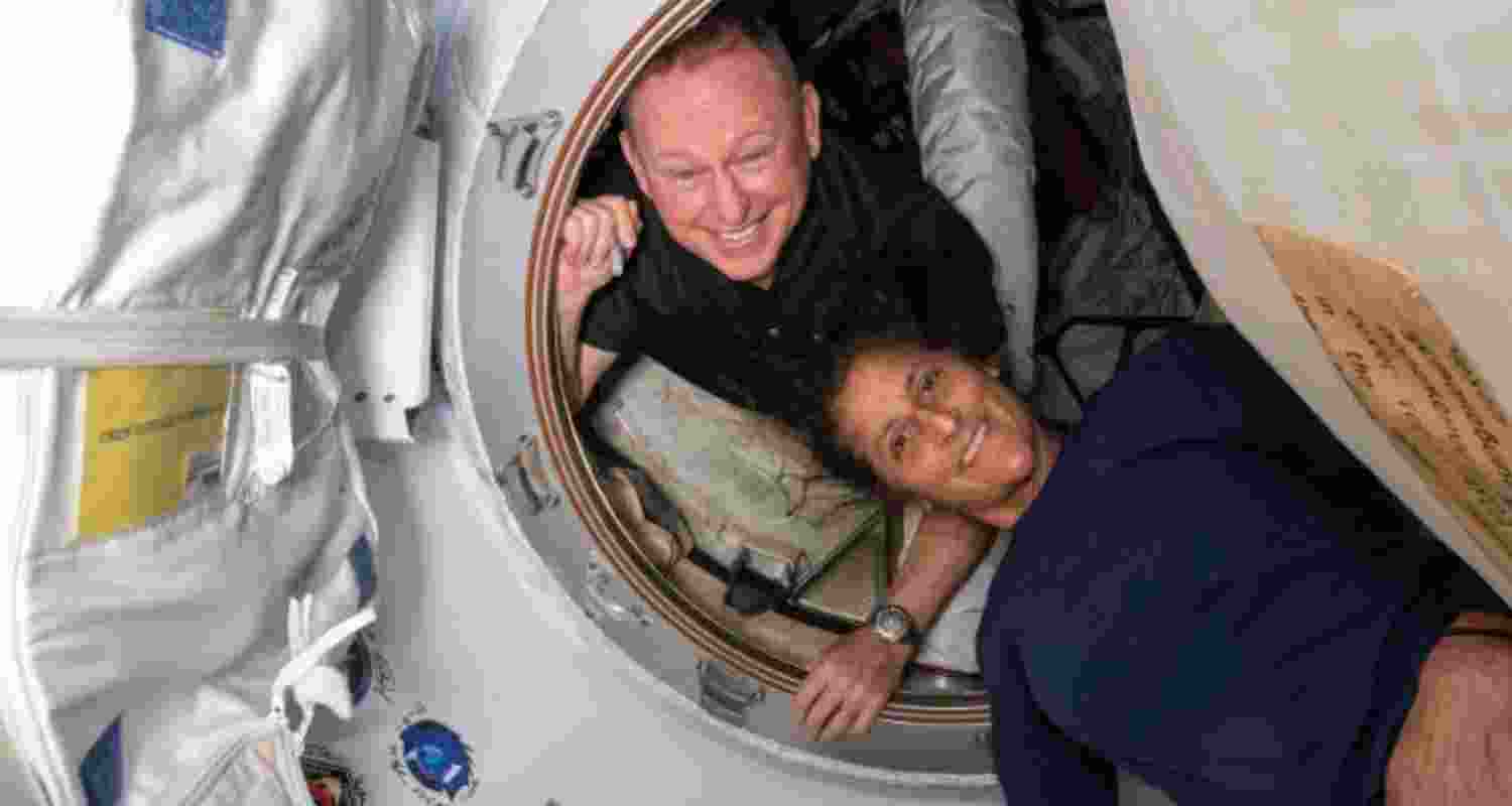 Sunita WIlliams and Butch Wilmore at the International Space Station.