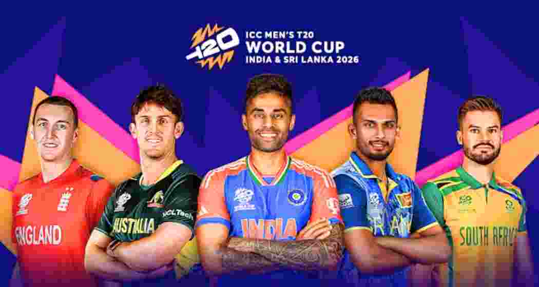 A poster featuring the captains of all participating teams ahead of the ICC Men’s T20 World Cup 2026.