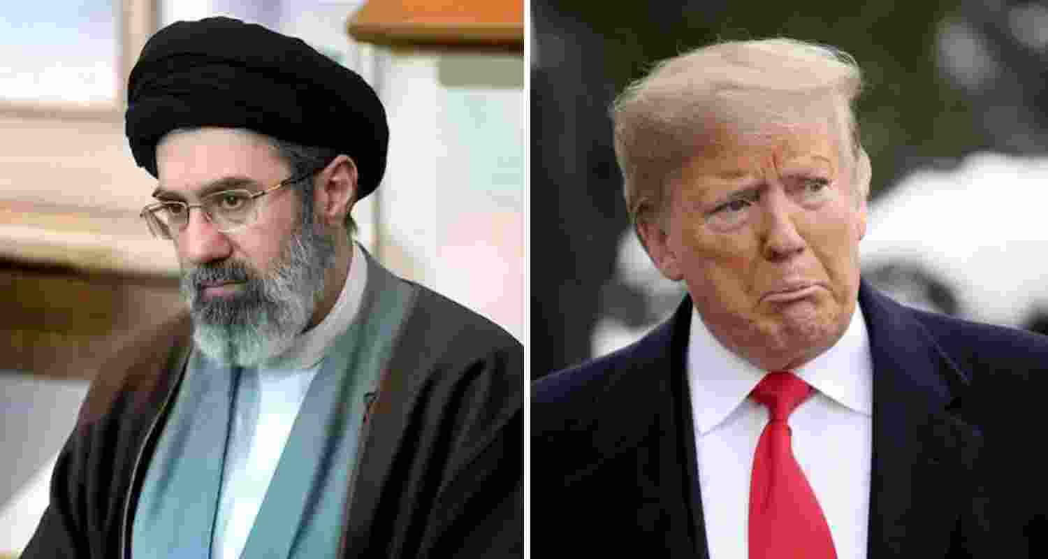 Iran's Supreme leader Mojtaba Khamenei (left) and US President Donald Trump.