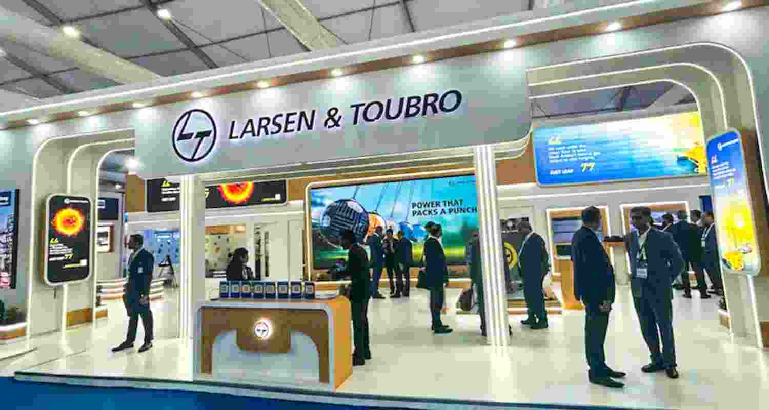 The L&T stall at the India AI Impact Summit.