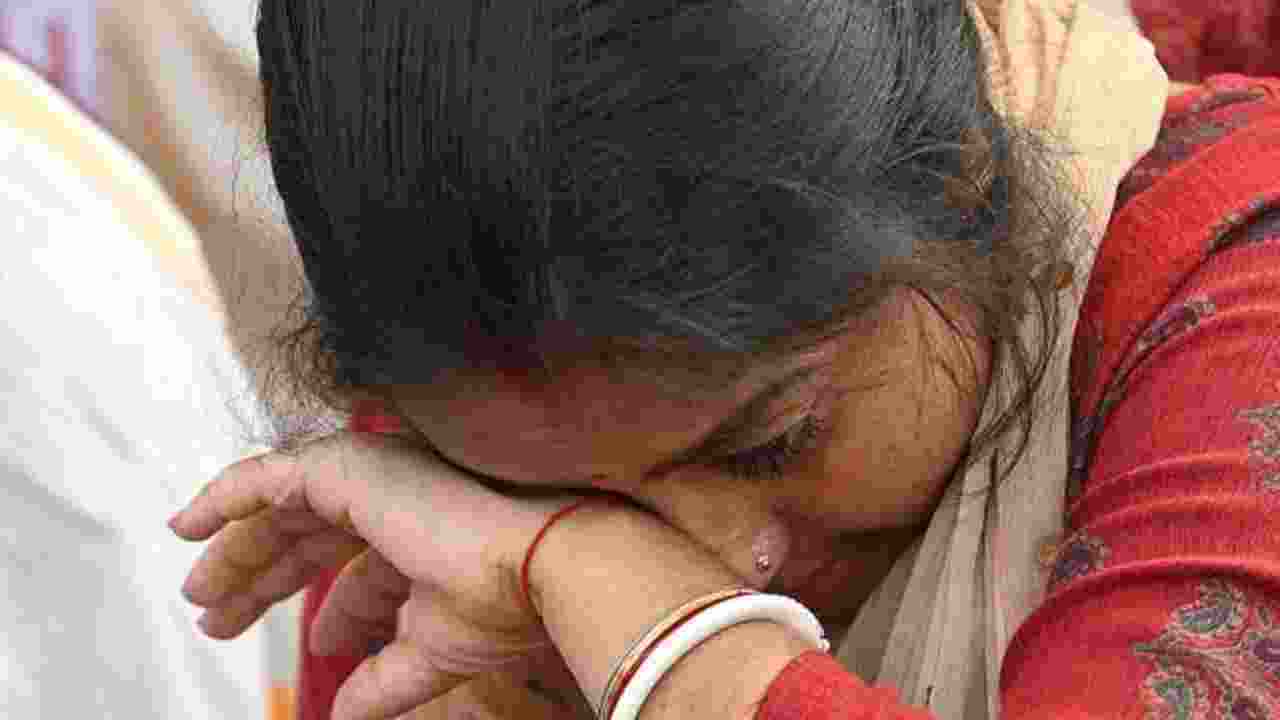 An employee of a West Bengal government school reacts after the Supreme Court upheld the Calcutta High Court's verdict invalidating the appointment of 25,753 teachers and other staff in state-run and state-aided schools in West Bengal, in Kolkata, Thursday, April 3, 2025. File photo.