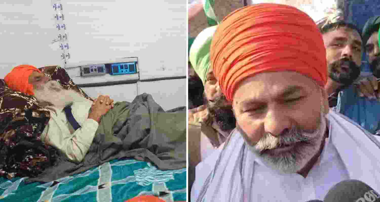 Rakesh Tikait meets Jagjit Singh Dallewal, urges unity among farmers. 