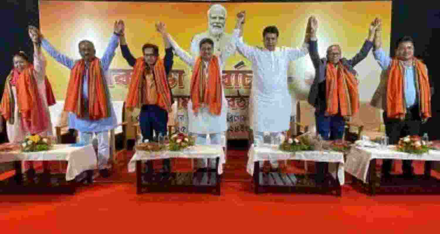 Chief Minister Dr. Manik Saha, Biplab Kumar Deb, and others discuss key initiatives before filing nomination papers.