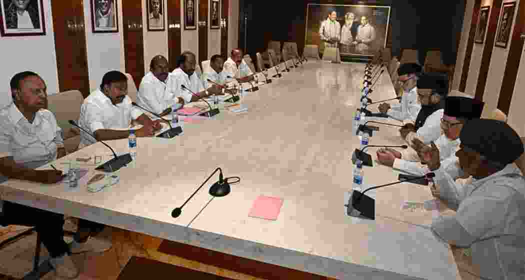 The DMK’s seat-sharing committee began talks with leaders of the Indian Union Muslim League (IUML) at ‘Anna Arivalayam’ in Chennai on February 22, 2026 