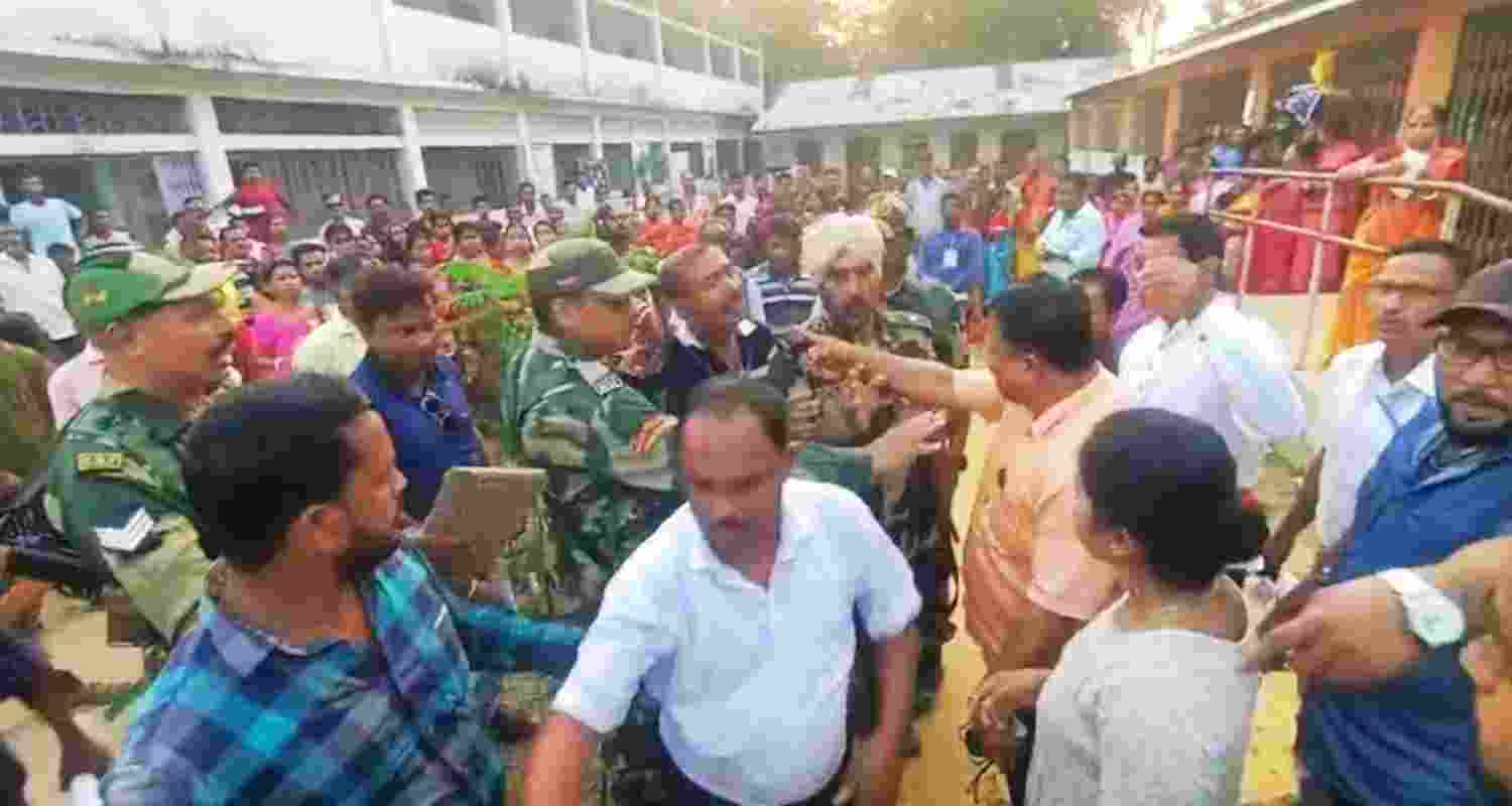 The accused faced an FIR after a viral video captured the attack on the presiding officer.