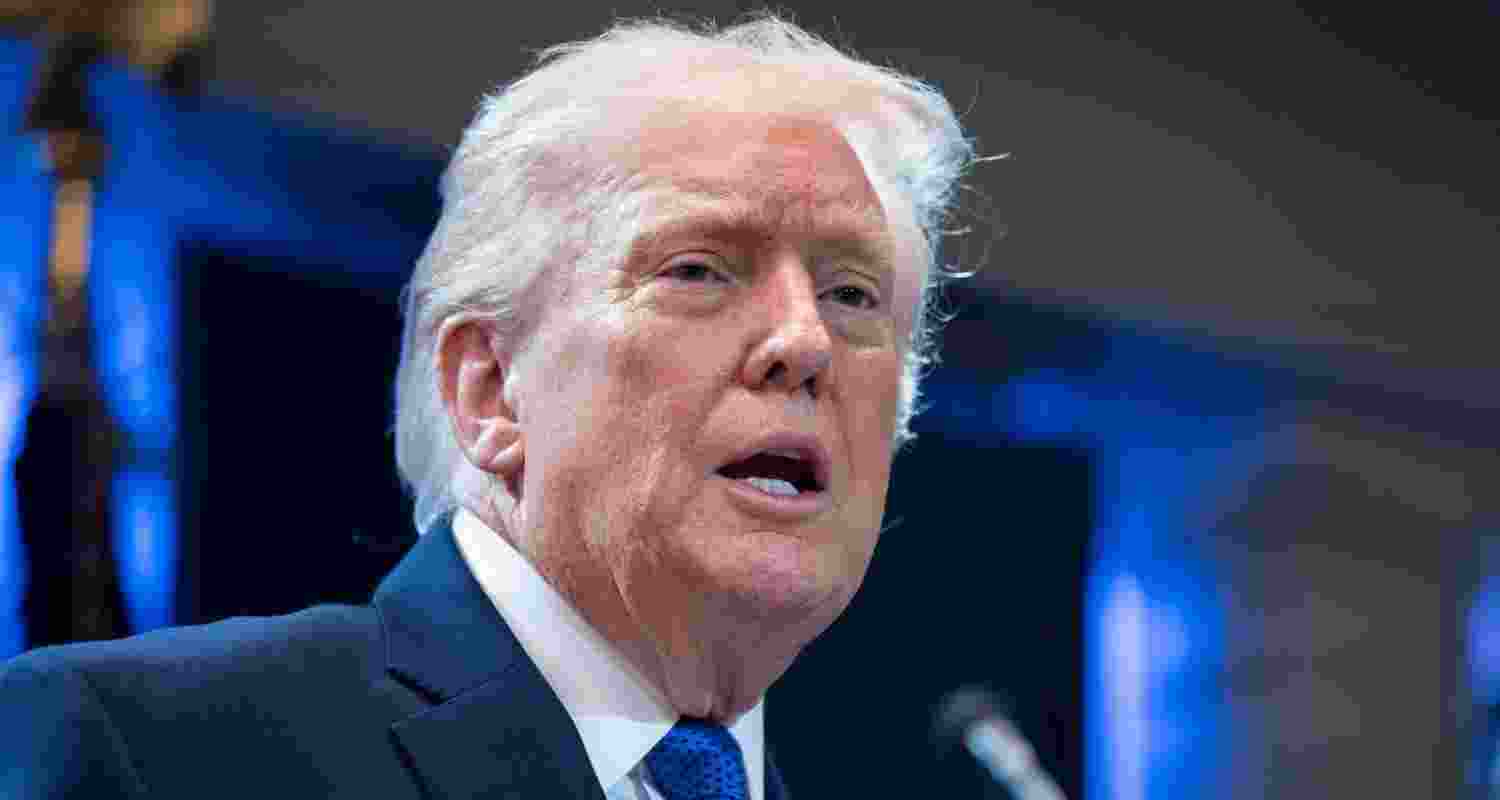 The US President Donald Trump - file image. 