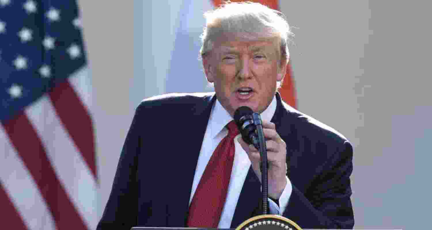 US President Donald Trump - file image. 