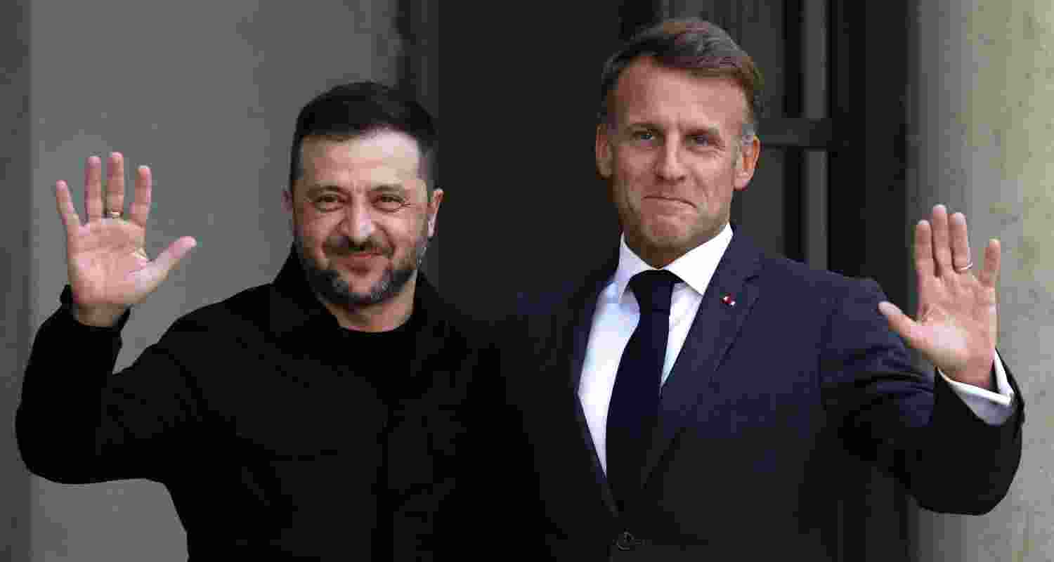 Emmanuel Macron announced that 26 Western allies have pledged to deploy troops by land, sea, or air to Ukraine once a ceasefire agreement is reached.