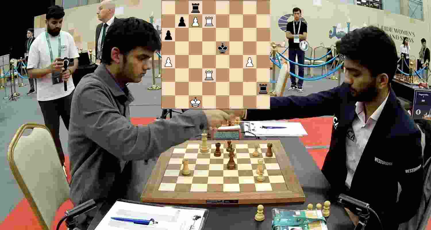 Gukesh falls as 16 year old Abhimanyu sets world chess record.