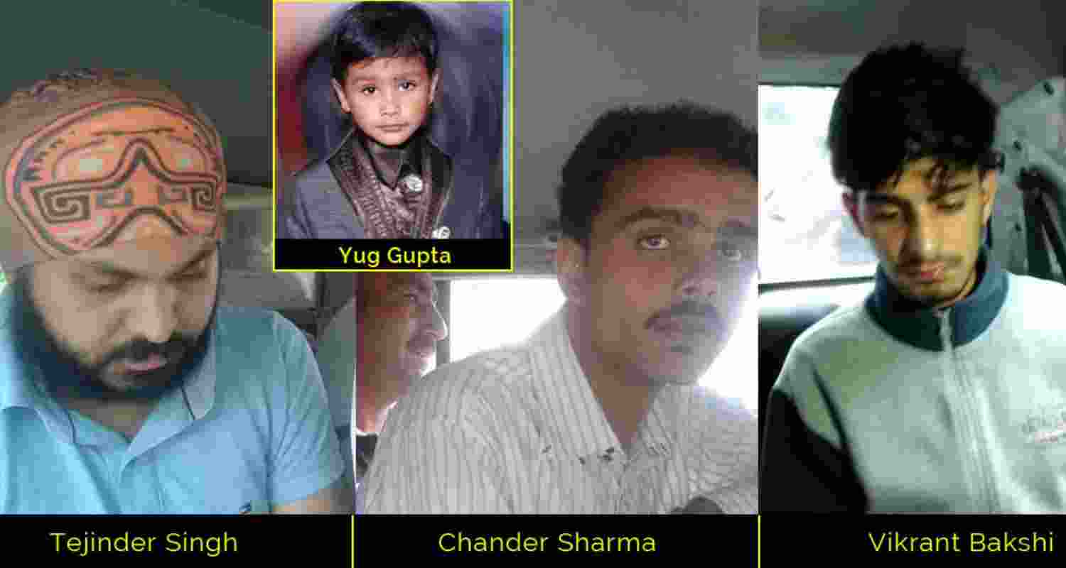 Accused Tejinder, Chander, and Vikrant Bakshi.