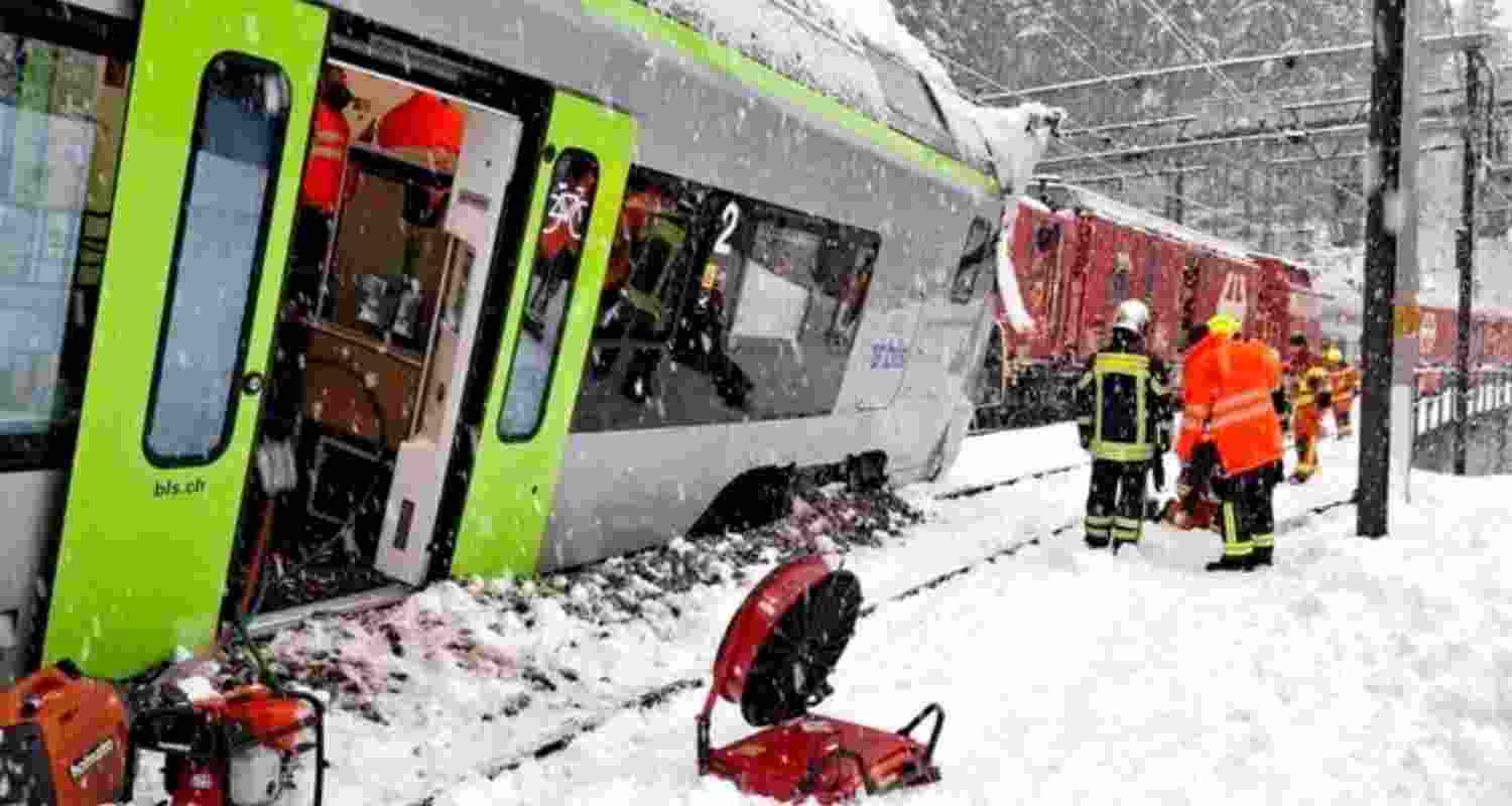 Avalanche derails train in Switzerland: Several injured