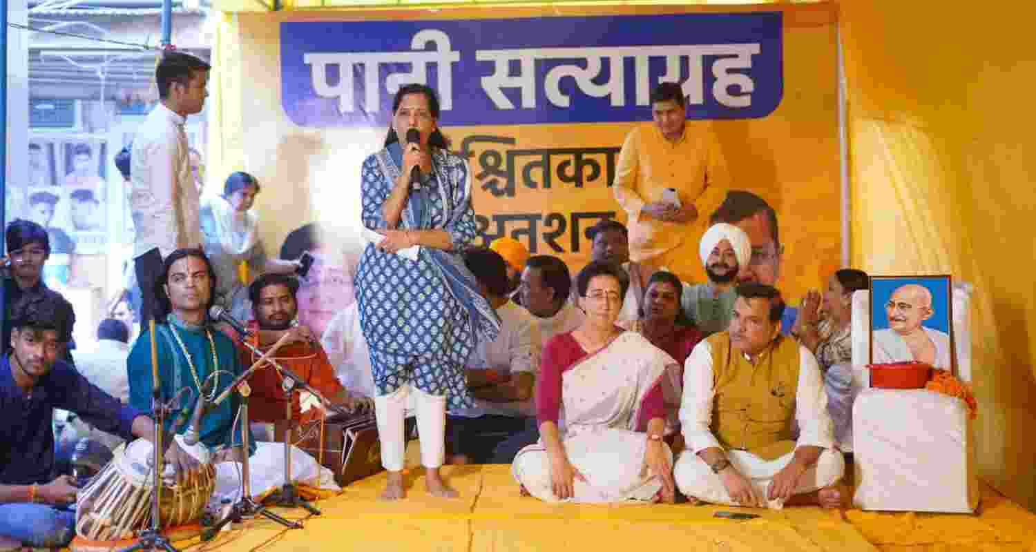 Delhi AAP Minister Atishi Begins Indefinite Fast Over Delhi Water Crisis.