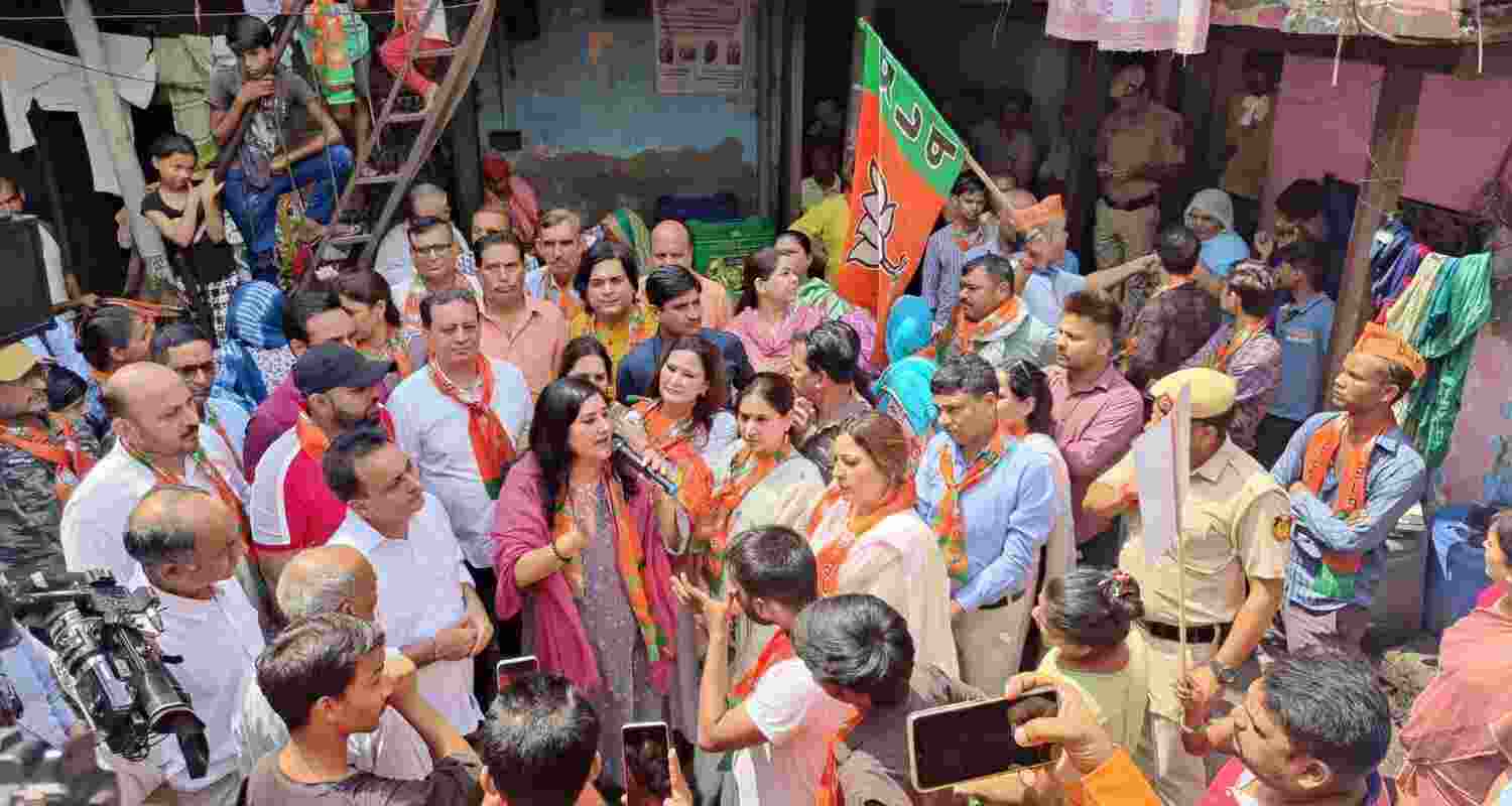 BJP MP Bansuri Swaraj Criticises CM Kejriwal And AAP For Ignoring Slums Of Delhi.