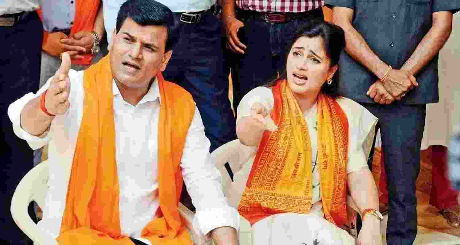 Chaos at Navneet Rana rally disrupts Maharashtra polls. File Photo.