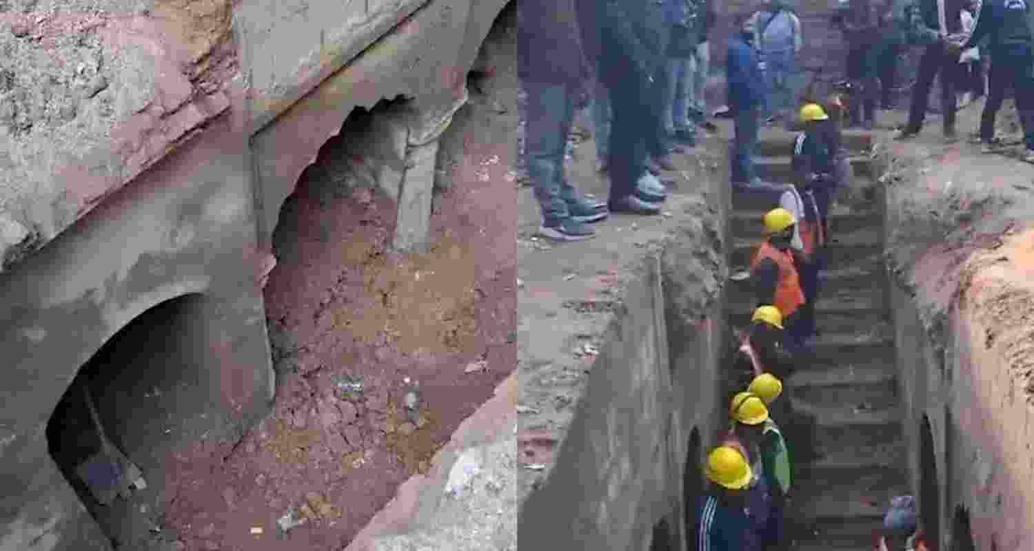 ASI inspects ancient Baori excavation site in Sambhal.