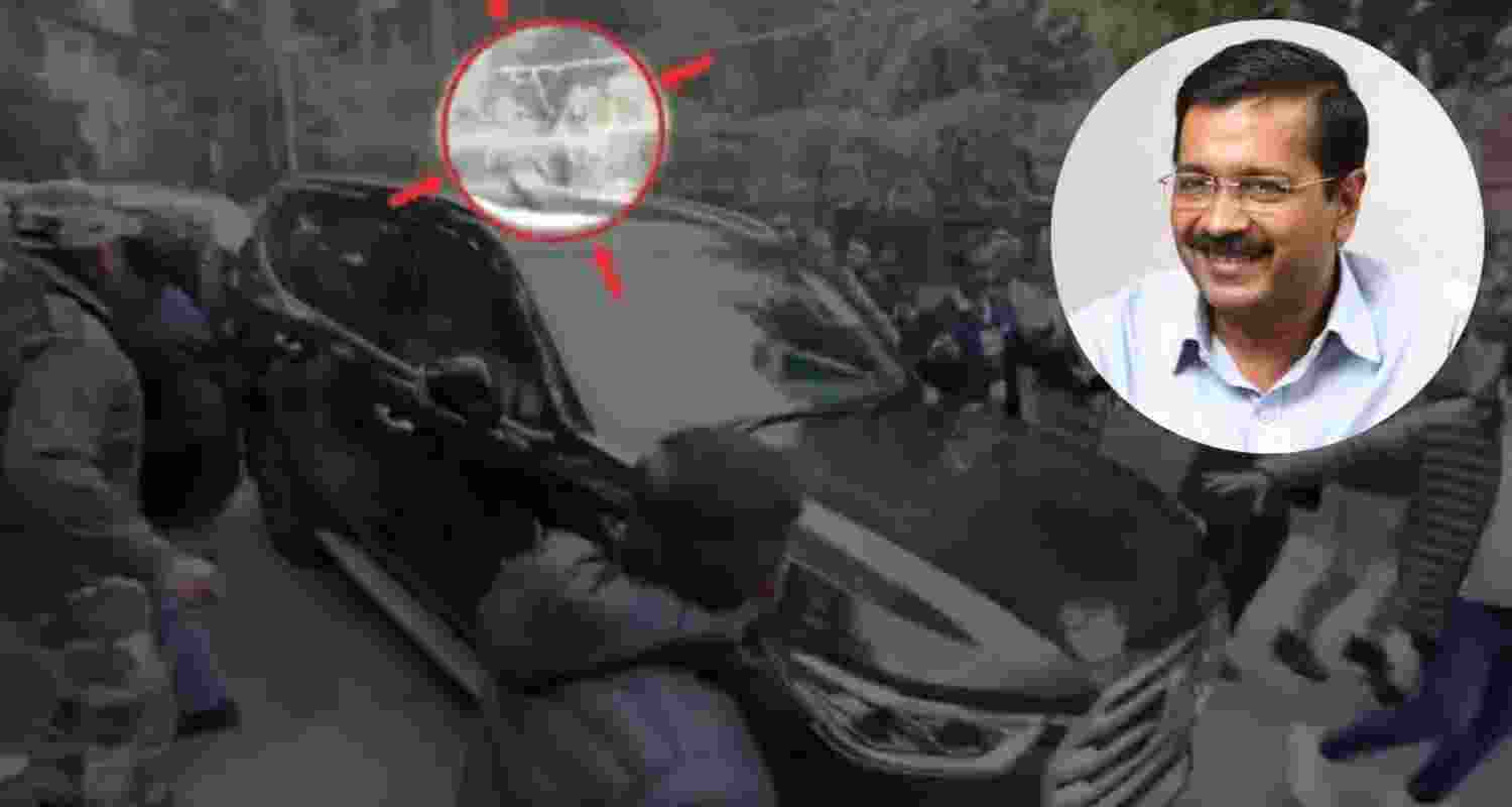 AAP claims BJP disrupted Kejriwal’s rally BJP says car hit 2.