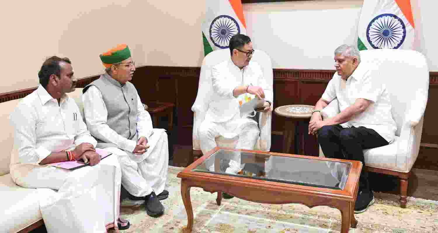 Vice President Jagdeep Dhankhar returns to Rajya Sabha after health recovery.