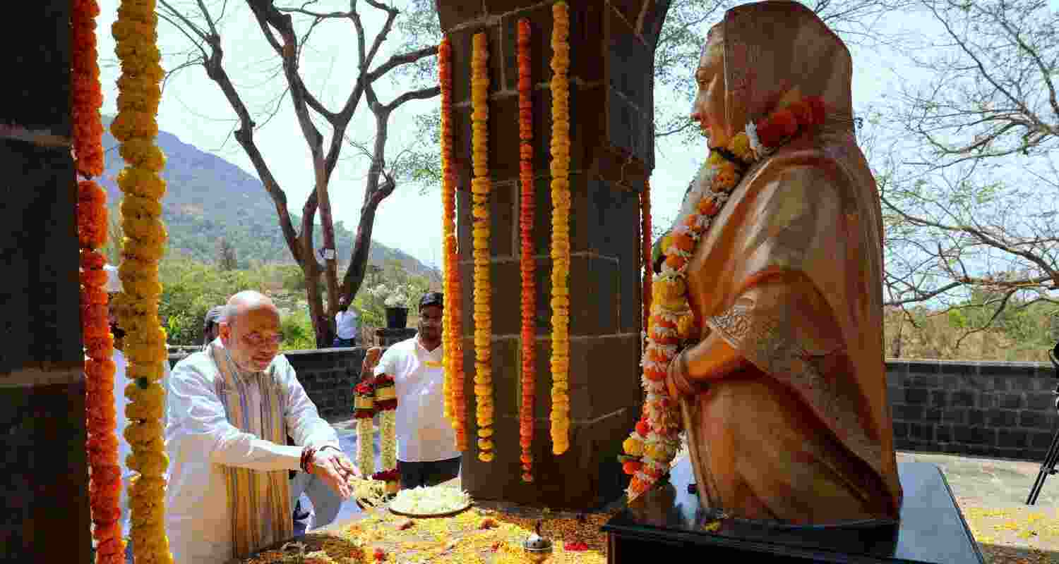 Union Home Minister Amit Shah and NCP MP Sunil Tatkare in Raigarh.