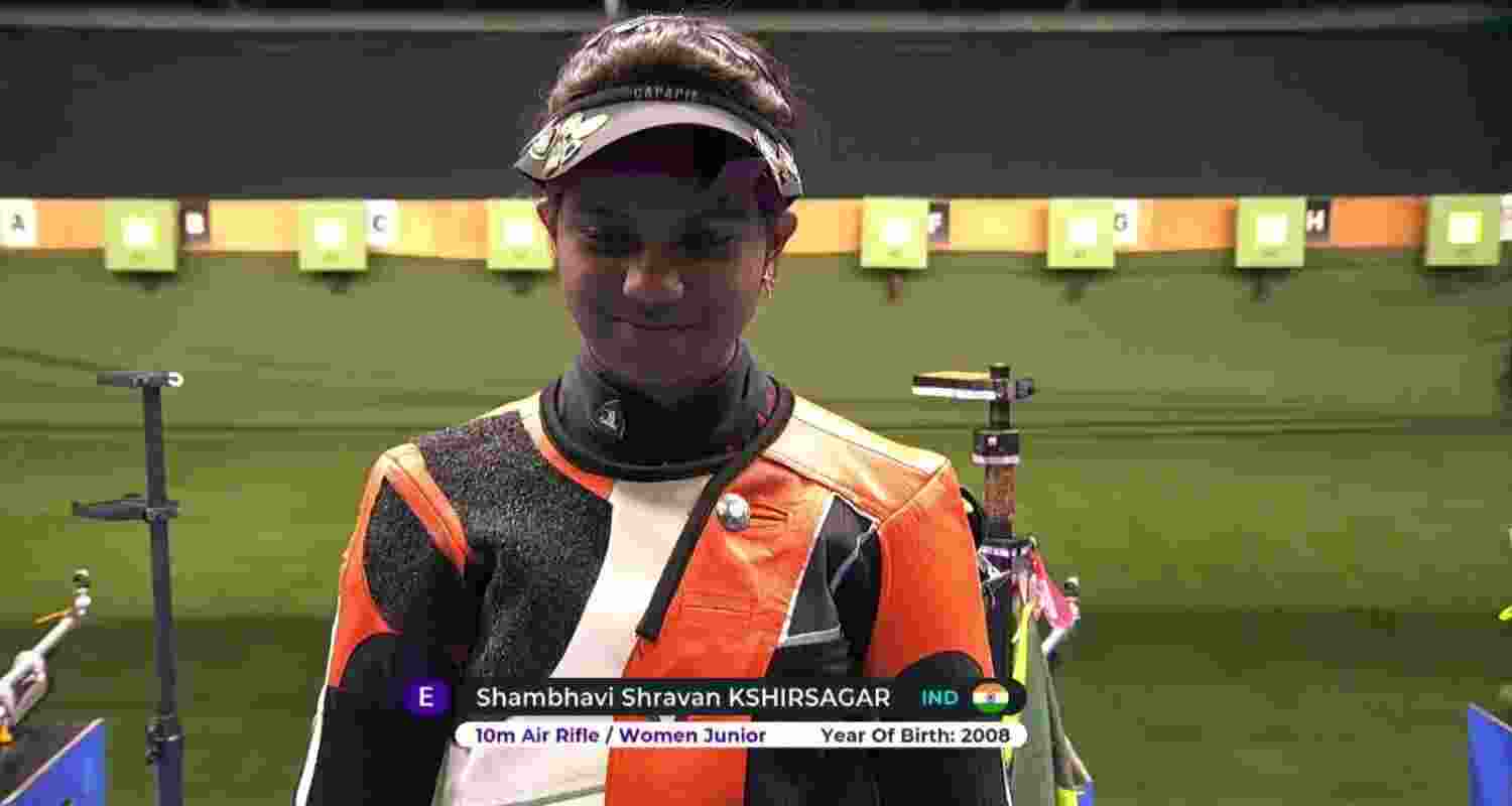 Maharashtra teen Shambhavi bags double shooting gold.