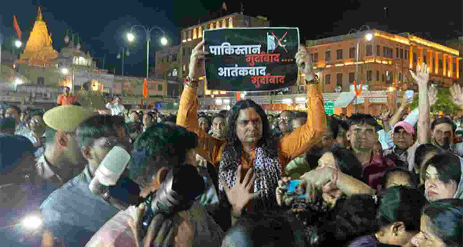 BJP MLA poster move triggers mosque protest.