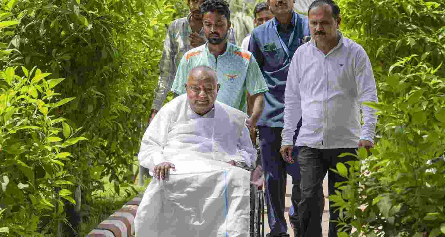 HD Deve Gowda dares CM Siddaramaiah to reveal office caste details.